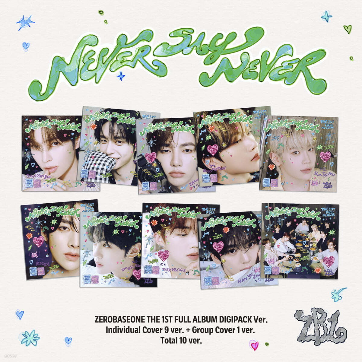 ZEROBASEONE  THE 1ST FULL ALBUM [NEVER SAY NEVER][DIGIPACK Ver.]