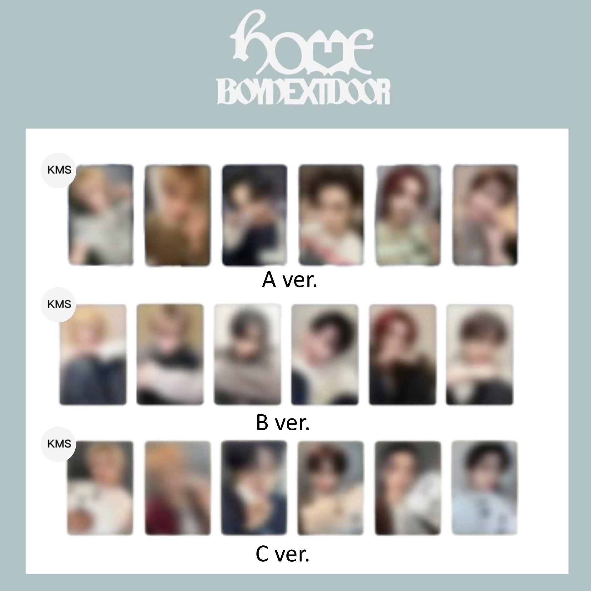 (~6/07) BOYNEXTDOOR 1st studio album HOME [KMS POB]